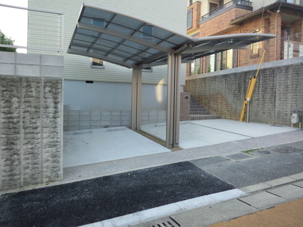 新築外構施工例　門まわり　全体像　福岡市東区